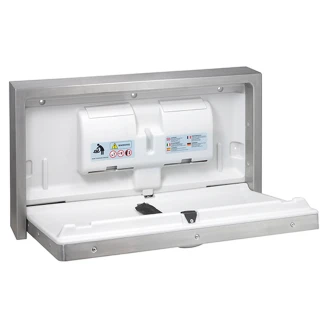 Vægmonteret Puslebord Krom Matt