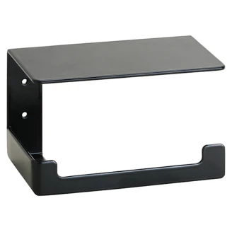 Toiletpapirholder med Låg Svart Matt