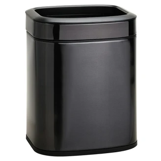 Fingeraftrykssikker Affaldsspand 6 l Svart Matt