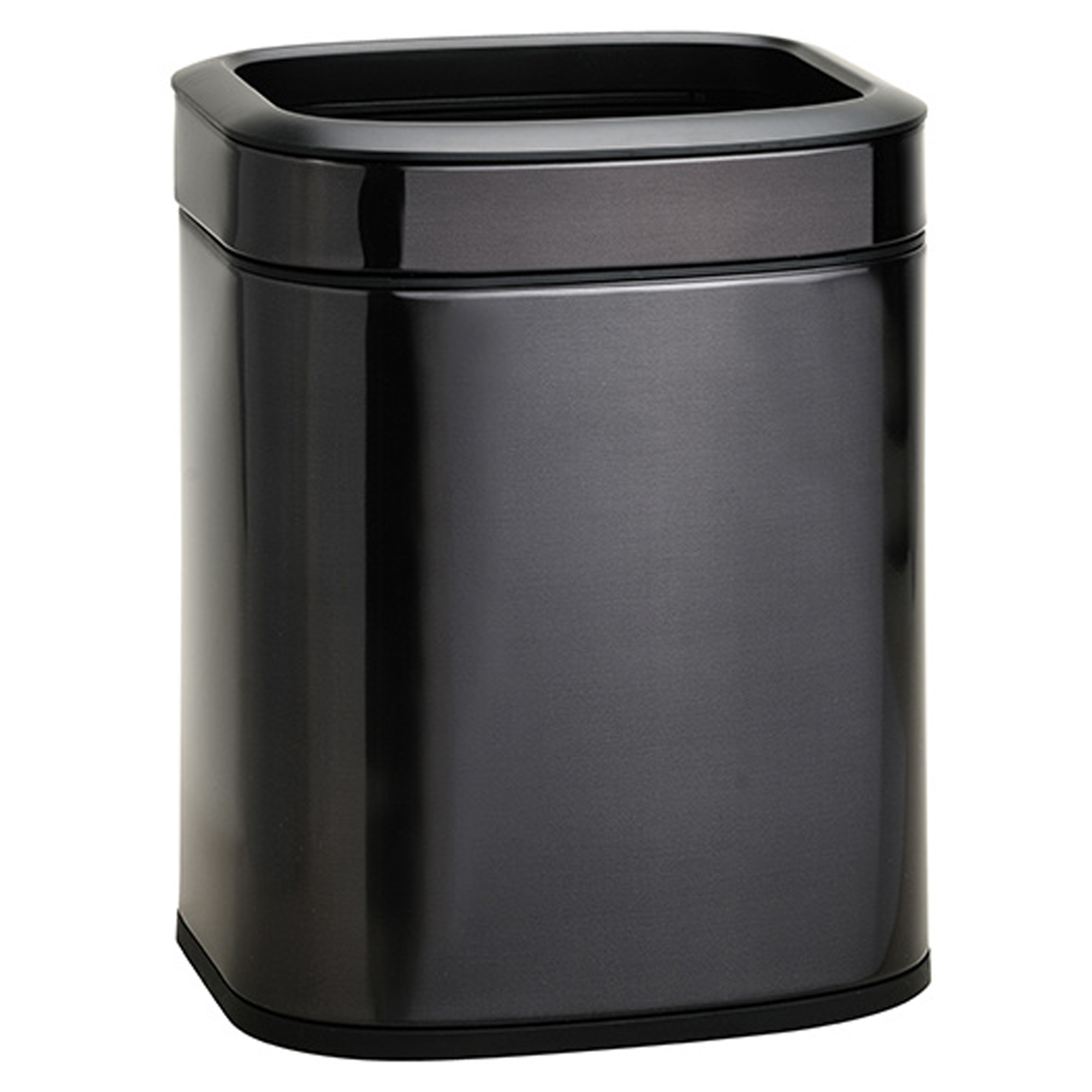 Fingeraftrykssikker Affaldsspand 6 l Svart Matt