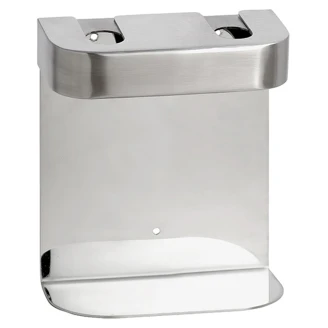 Dobbelt Holder til Sæbedispenser Krom Matt Rund