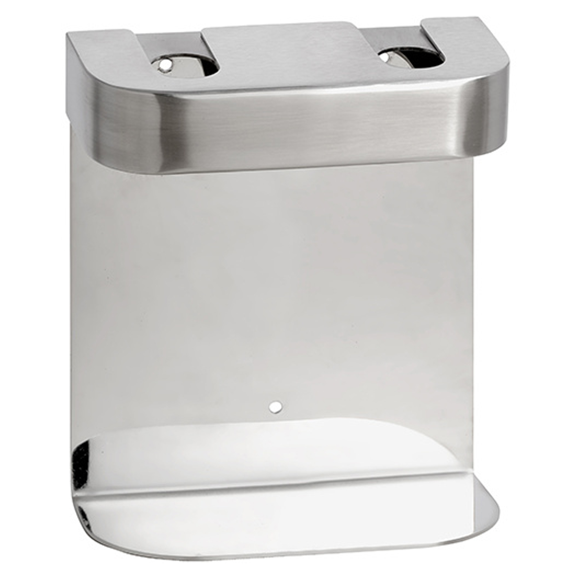 Dobbelt Holder til Sæbedispenser Krom Matt Rund