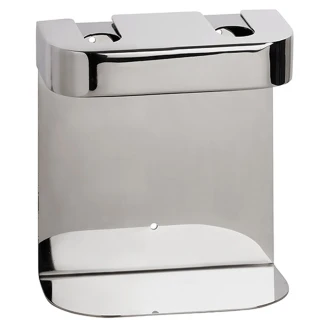 Dobbelt Holder til Sæbedispenser Krom Blank Rund