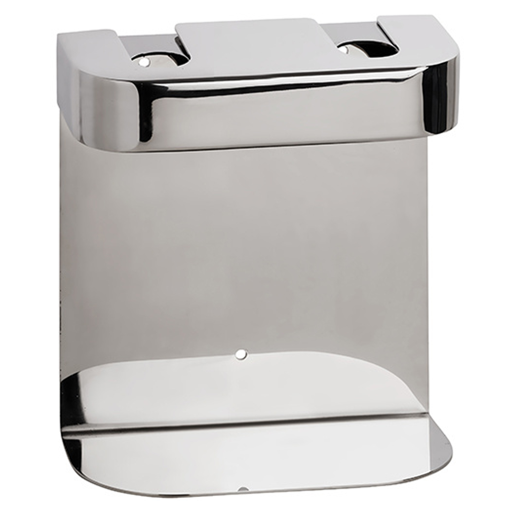 Dobbelt Holder til Sæbedispenser Krom Blank Rund