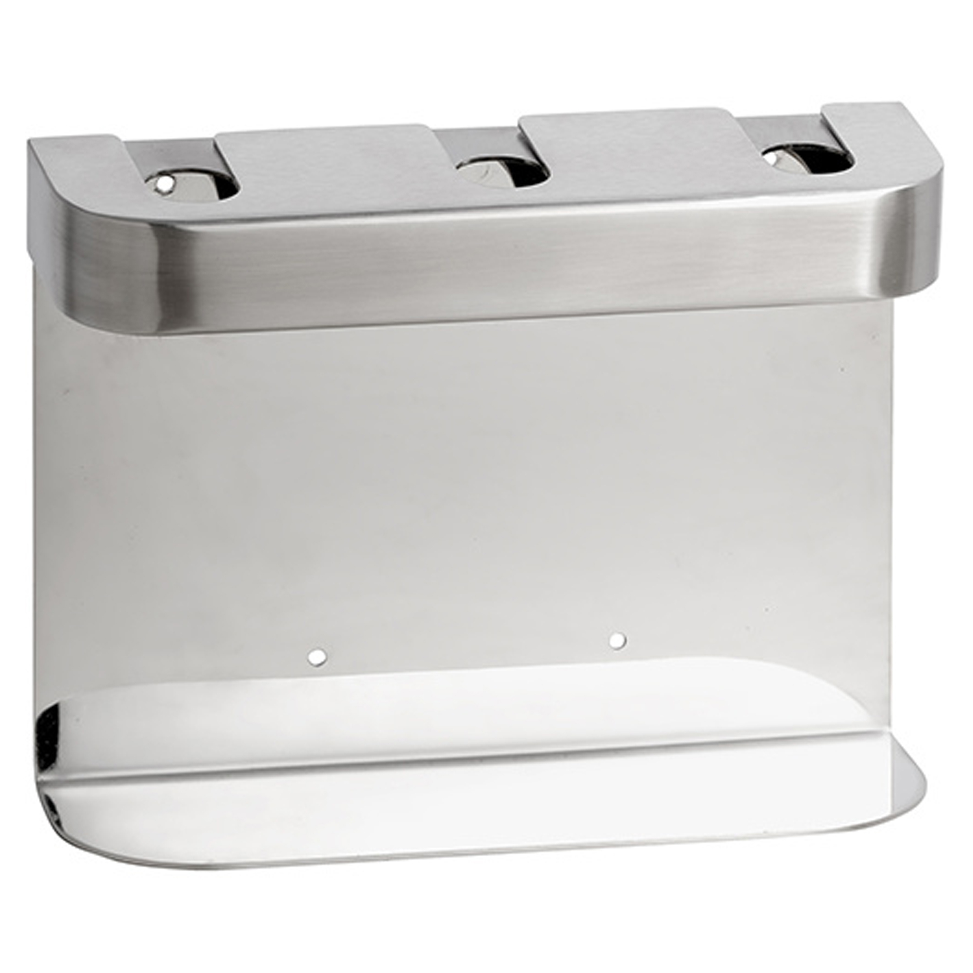 Trippel Holder til Sæbedispenser Krom Matt Rund