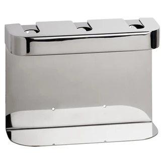 Trippel Holder til Sæbedispenser Krom Blank Rund