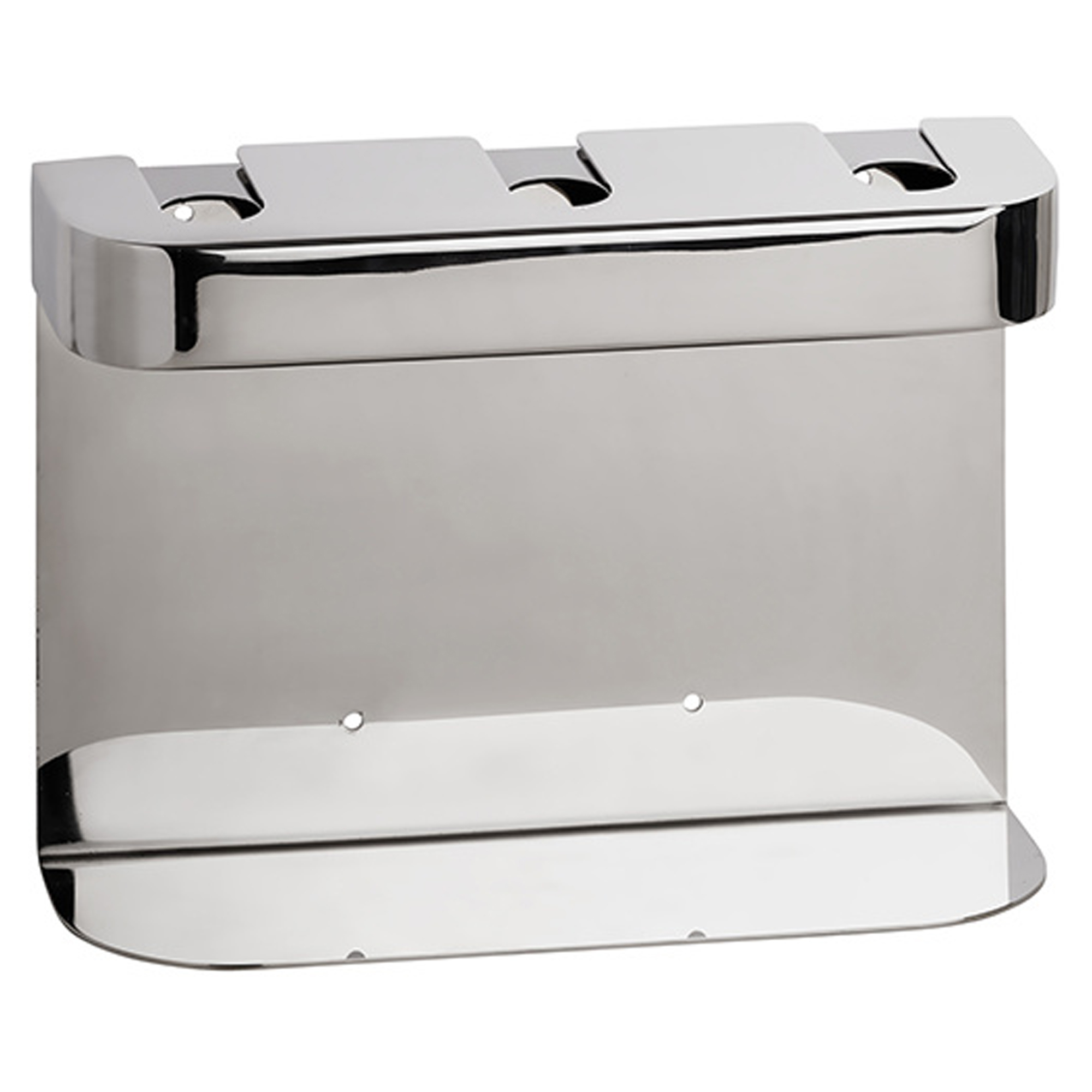 Trippel Holder til Sæbedispenser Krom Blank Rund
