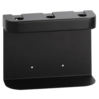 Trippel Holder til Sæbedispenser Svart Matt Rund