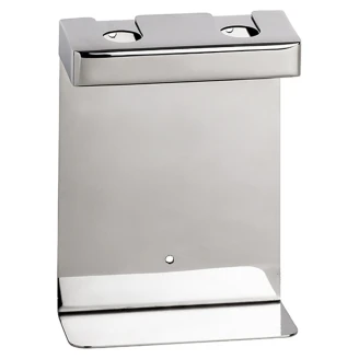 Dobbelt Holder til Sæbedispenser Krom Blank Firkantet