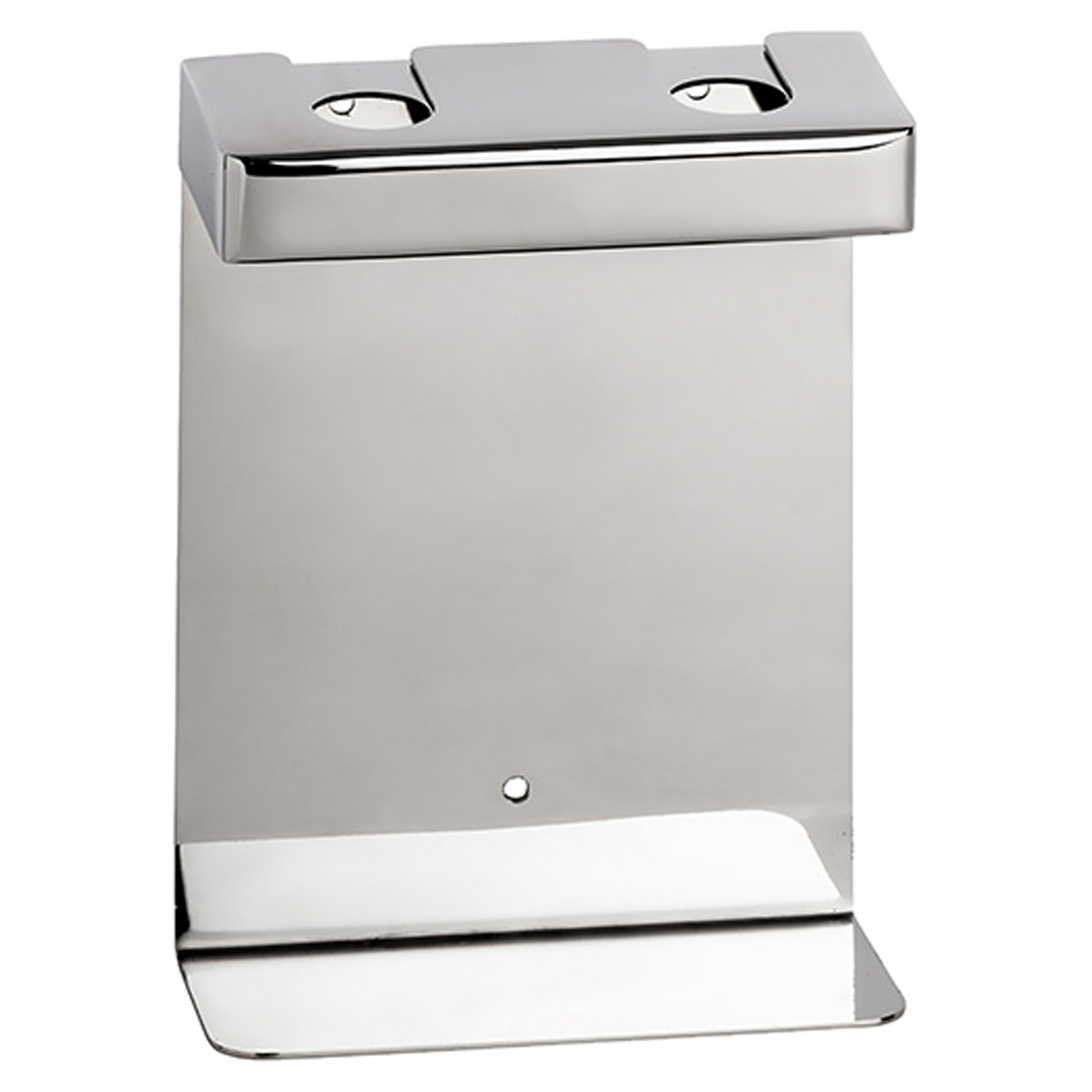 Dobbelt Holder til Sæbedispenser Krom Blank Firkantet