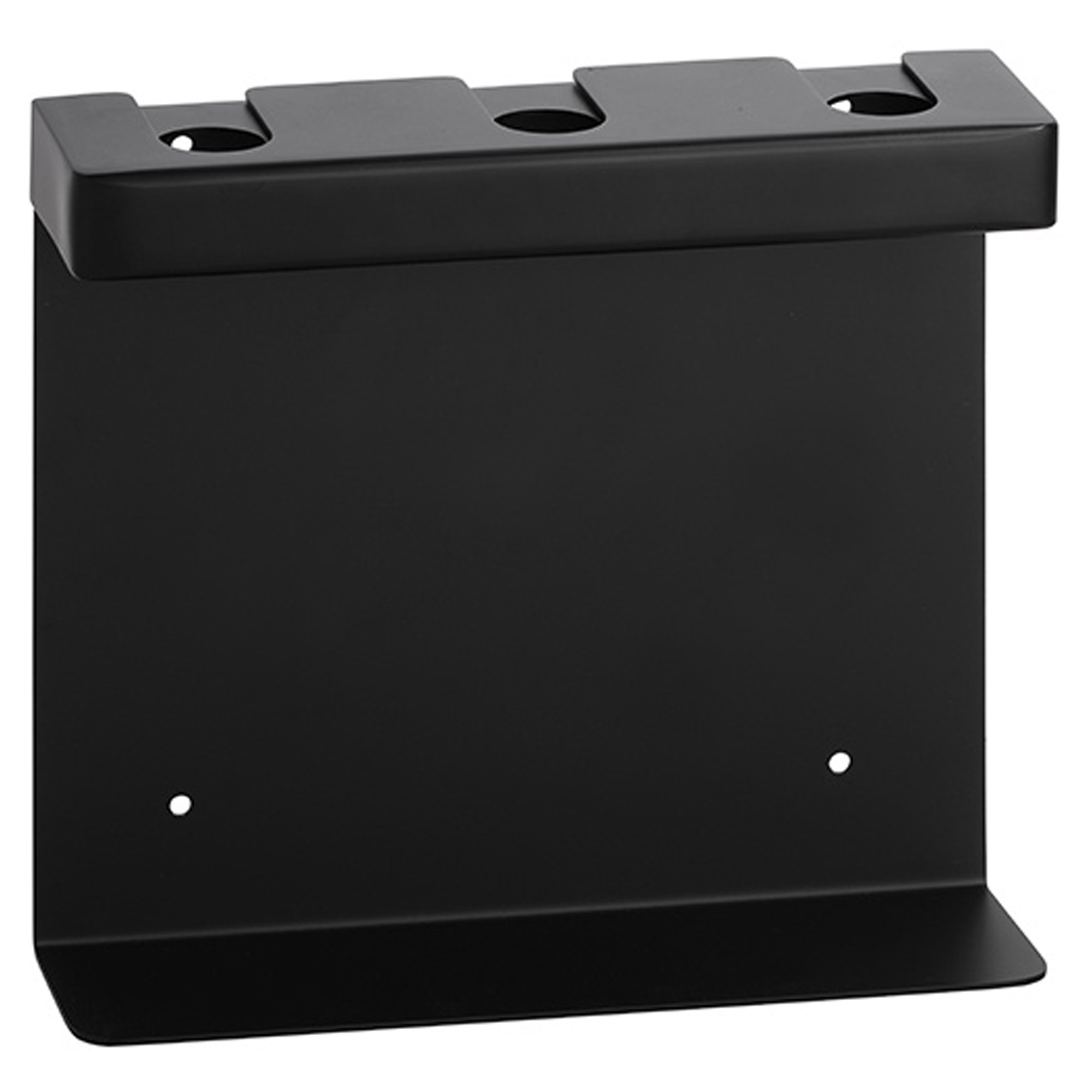 Trippel Holder til Sæbedispenser Svart Matt Firkantet