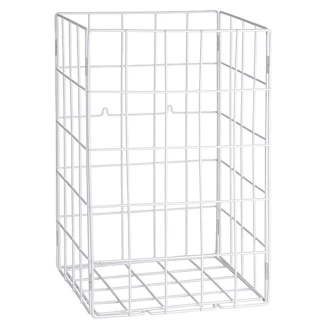 Trådaffaldskurv Vit Matt