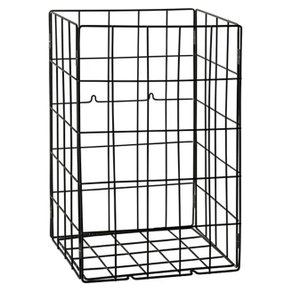 Trådaffaldskurv Svart Matt