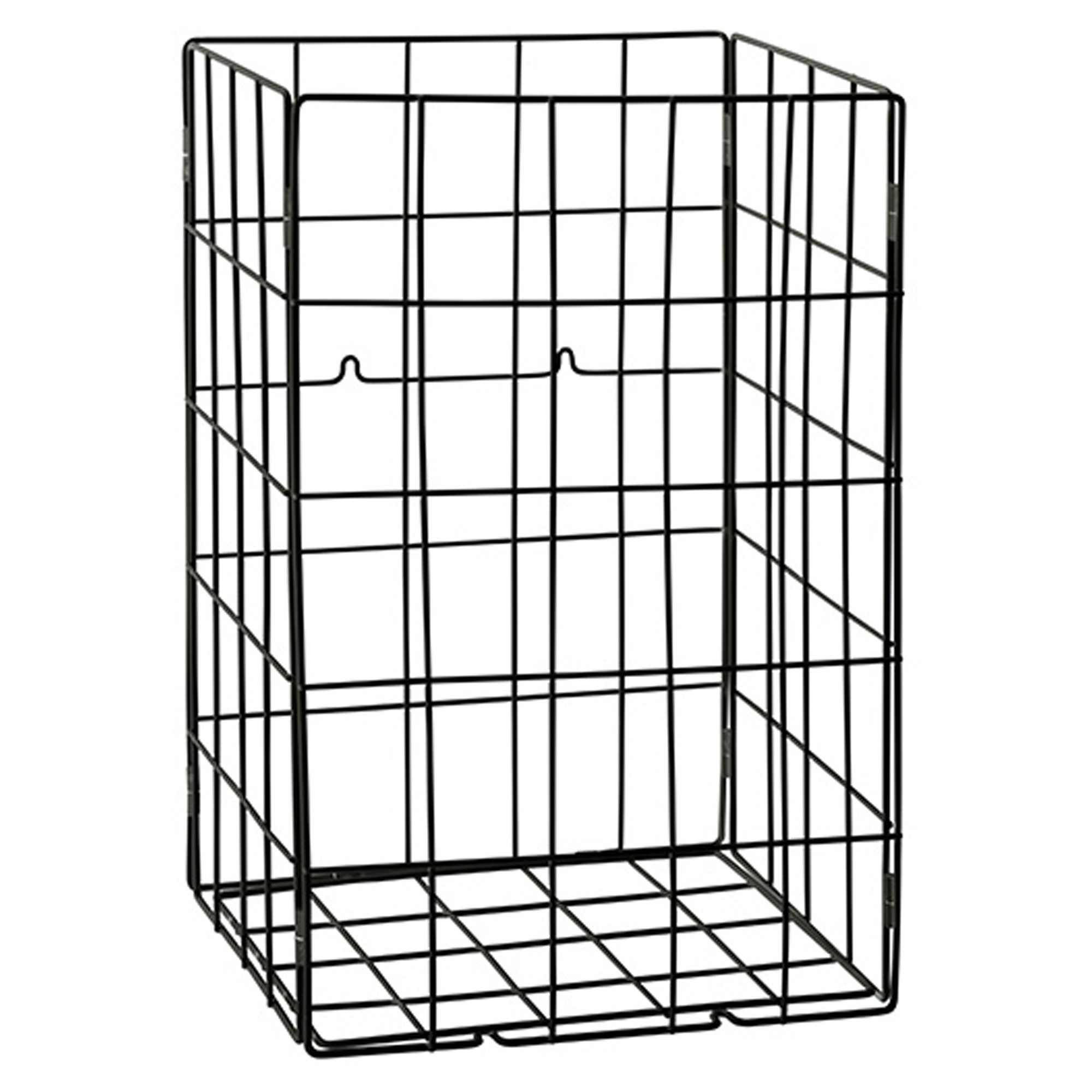 Trådaffaldskurv Svart Matt