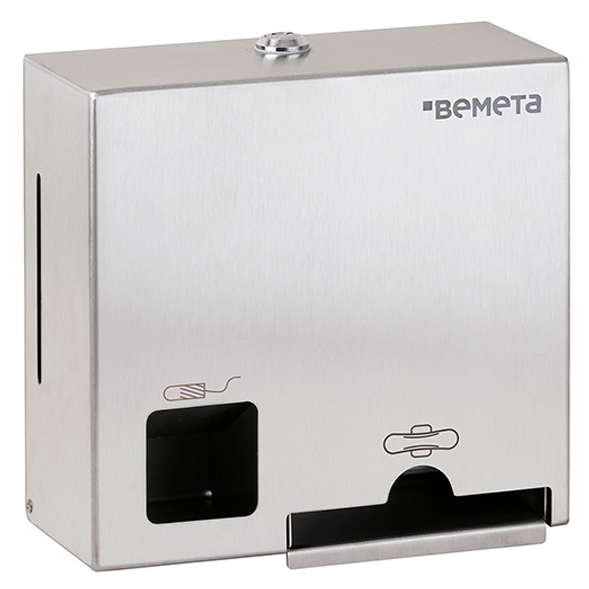 Dispenser til Menstruationsbeskyttelse Krom Matt 23 cm