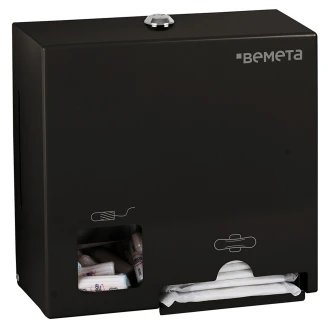 Dispenser til Menstruationsbeskyttelse Svart Matt 23 cm