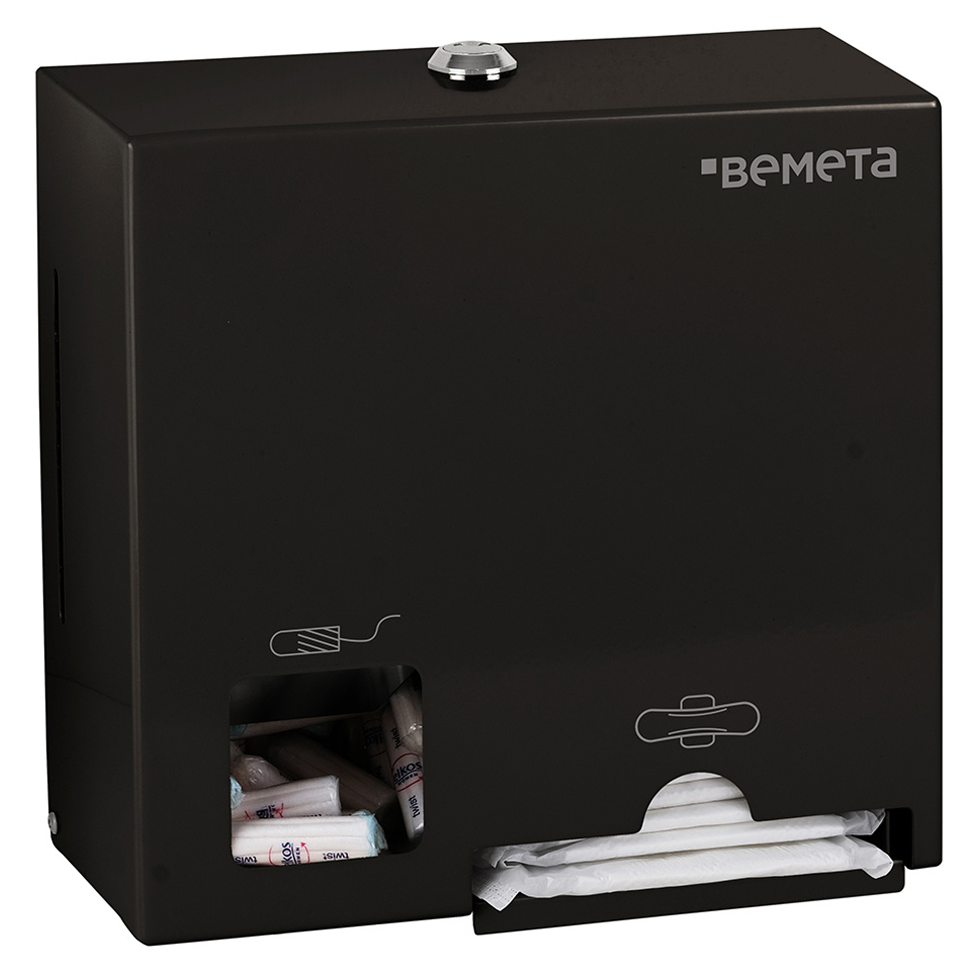 Dispenser til Menstruationsbeskyttelse Svart Matt 23 cm