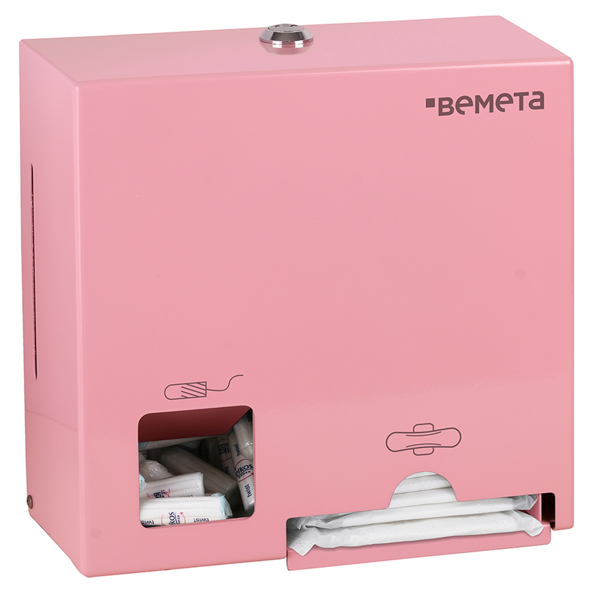 Dispenser til Menstruationsbeskyttelse Rosa Matt 23 cm