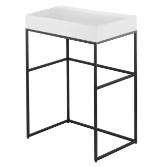 Modul Håndvask <strong>Correo</strong>  Sort Mat 60 cm med Vask Hvid Mat 60x40 cm