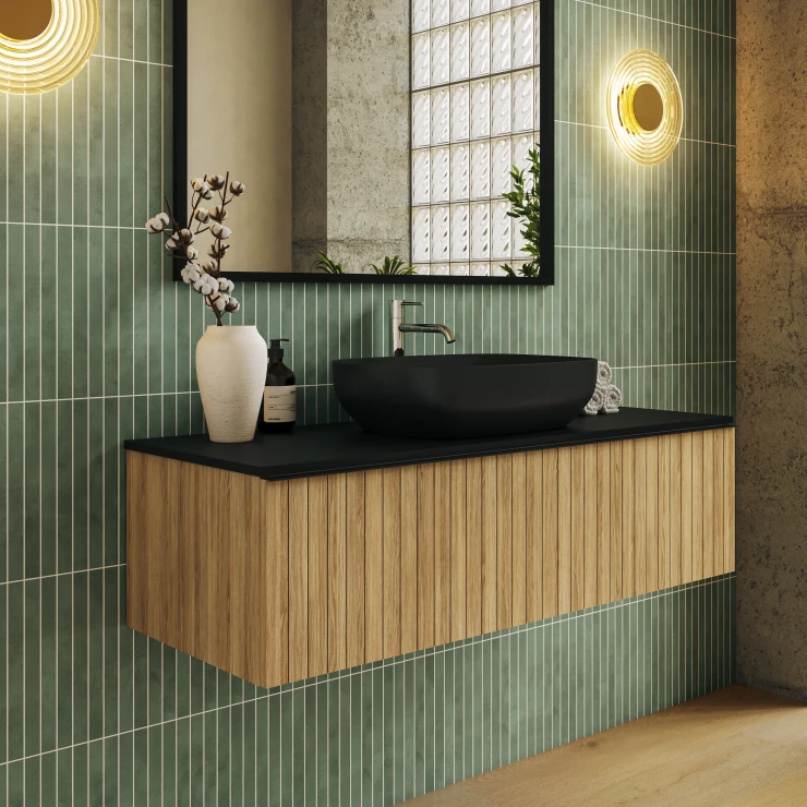 Håndvask Noto Rektangulær Antracit Mat 50 cm