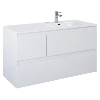 Underskab <strong>Tivra</strong>  Højre Hvid Blank 120 cm med Vask Hvid