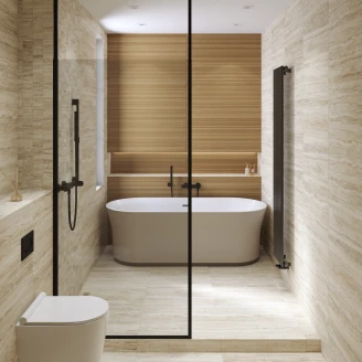 Ravak Badekar <strong>Ypsilon</strong>  Ljusgrå Mat 180x80 cm med Krom Overløbsafløb og Bundventil