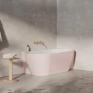 Ravak Hjørnebadekar Freedom Lyserød Mat 170x86 cm Højre