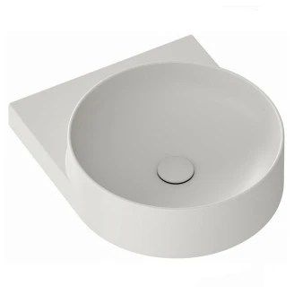 Ravak Håndvask Lysegrå <strong>Yard</strong>  40 cm med Bundventil og Rustfrit Stål Beslag