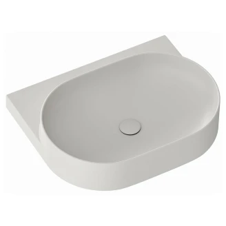 Ravak Håndvask Lysegrå <strong>Yard</strong>  60 cm med Bundventil og Sort Beslag