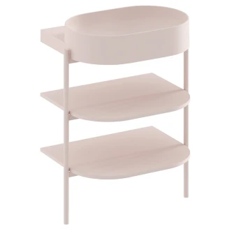 Ravak Underskab <strong>Yard</strong>  Alabaster Rosa Mat 60 cm med Vask & Bundventil