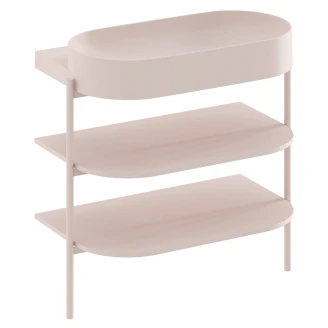 Ravak Underskab <strong>Yard</strong>  Alabaster Rosa Mat 80 cm med Vask & Bundventil