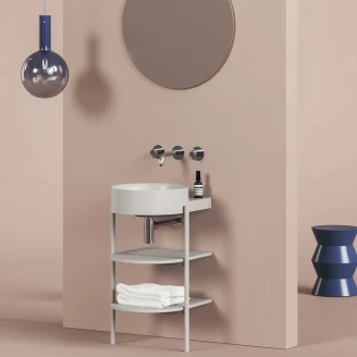 Ravak Underskab <strong>Yard</strong>  Lysegrå Mat 40 cm med Vask & Bundventil