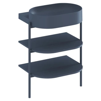 Ravak Underskab Blå Lysegrå Mat 60 cm med Vask & Bundventil