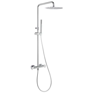 Brusesæt <strong>Radiant</strong>  Chrom Blank med Termostat