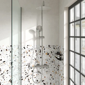 Brusesæt <strong>Grandiose</strong>  Guld Mat Rund med Termostat