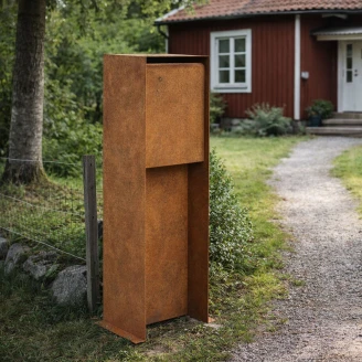 Cortena Postkasse med Niche <strong>Buzon</strong>  Cortenstål 120 cm