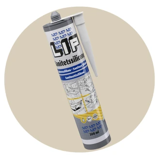 Sanitetssilicone Lys Beige 300 ml