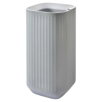Selvvandende Krukke Høj Kvadratisk <strong>Eldor</strong>  Lysegrå 51x51 cm