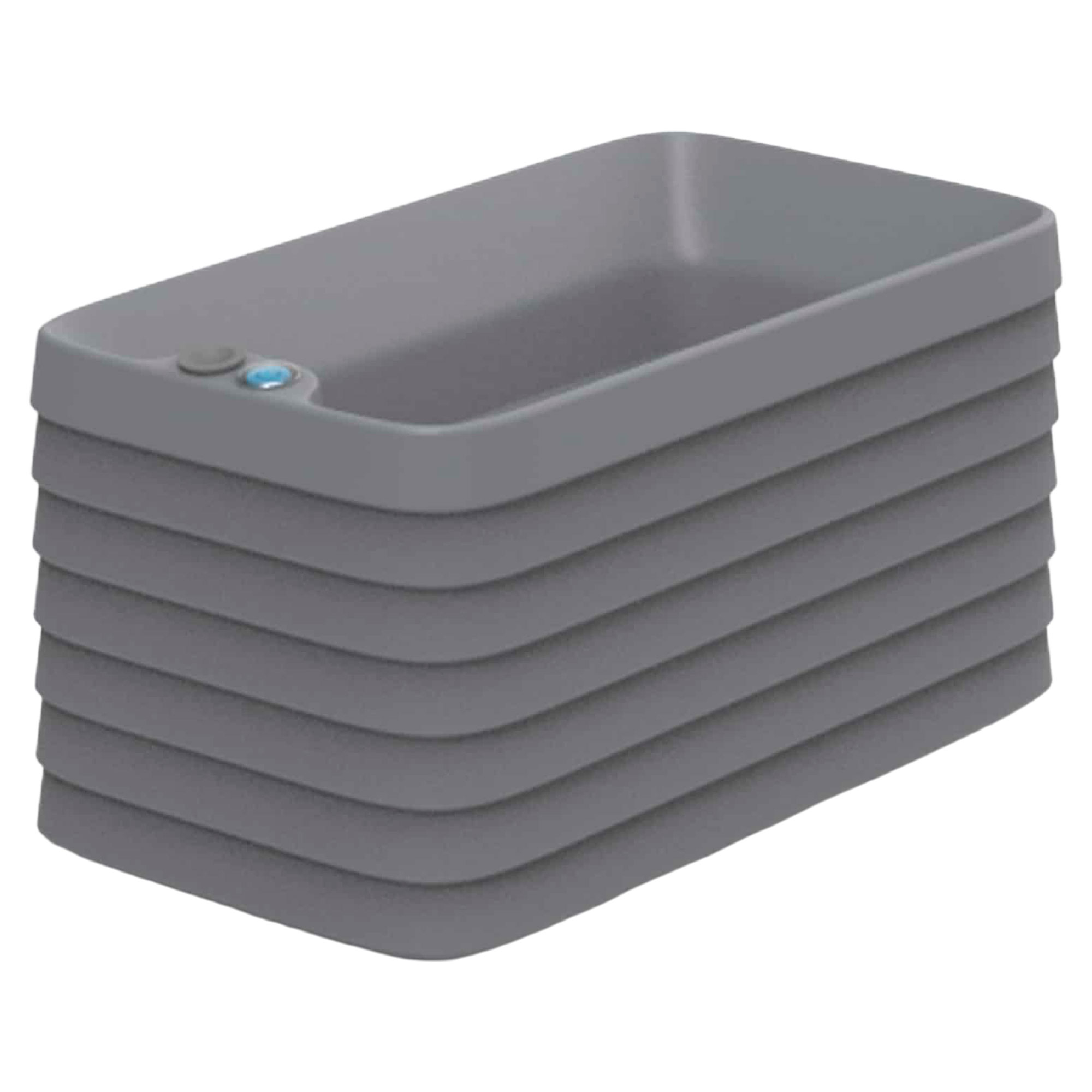 Selvvandende Krukke til Vindue Linton Mørkegrå 60 cm