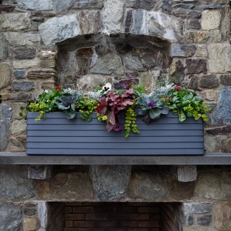 Selvvandende Krukke til Vindue <strong>Linton</strong>  Mørkegrå 90 cm