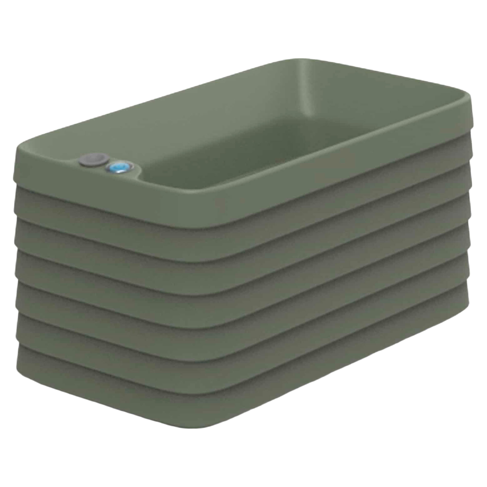 Selvvandende Krukke til Vindue Linton Grøn 60 cm