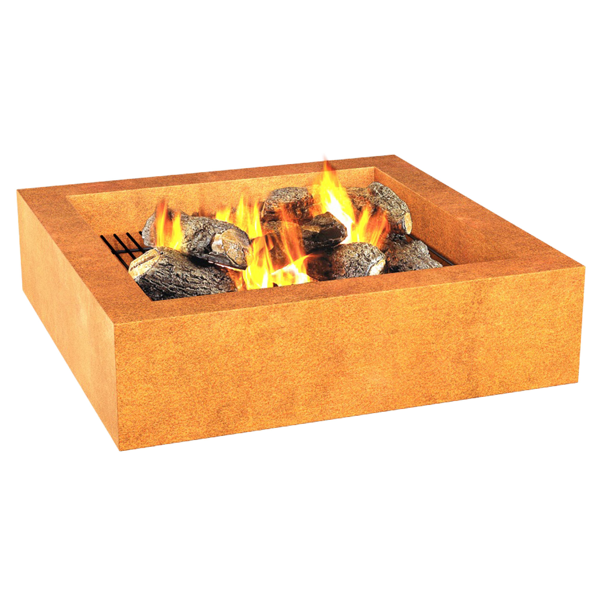 Cortena Ildskål Hogar Cortenstål med Grillrist 100x100 cm