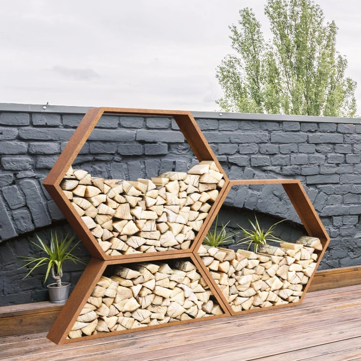 Cortena Brændestativ Lena SKL Cortenstål Trapez 150 cm