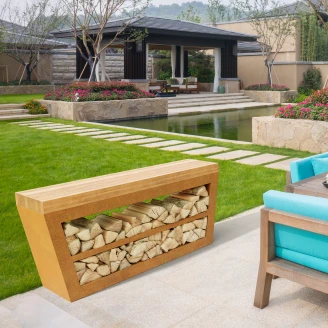 Cortena Havebord Mesa Cortenstål 168x50 cm