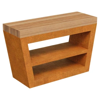 Cortena Havebord Mesa Cortenstål 168x50 cm