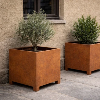 Cortena Krukke <strong>Pata</strong>  Cortenstål 60x60x60 cm