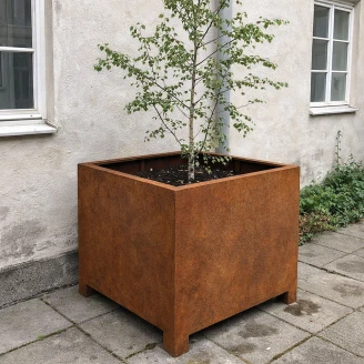 Cortena Krukke <strong>Pata</strong>  Cortenstål 120x120x80 cm