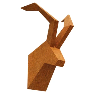 Cortena Dekorativ Vægfigur Ibex Gevir Cortenstål