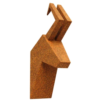 Cortena Dekorativ Vægfigur Ged Gevir Cortenstål