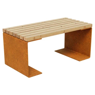 Cortena Havebænk <strong>Chan</strong>  Cortenstål 100x50 cm